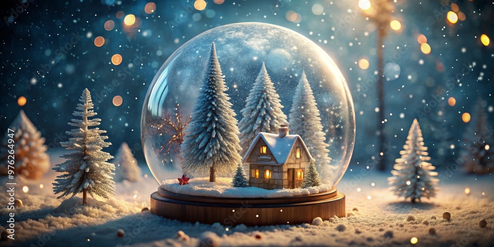 Winter Wonderland Snow Globe, Christmas, Festive, Holiday