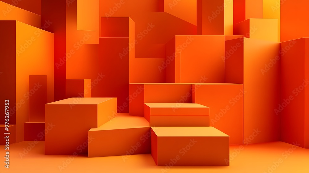 3d rendering of Orange и Taupe abstract geometric background. Scene for advertising, technology, showcase, banner, game, sport, cosmetic, business, metaverse. Sci-Fi Illustration. Product display 3d rendering of Orange и Taupe abstract geometric background. Scene for advertising, technology, showcase, banner, game, sport, cosmetic, business, metaverse. Sci-Fi Illustration. Product display
