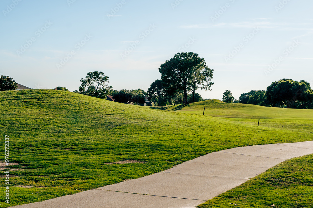 Beautiful golf course on Deer Island in Florida.