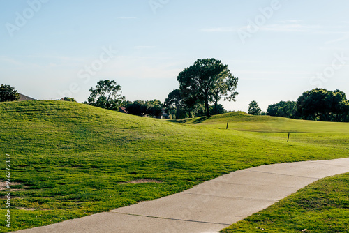Obraz na płótnie Beautiful golf course on Deer Island in Florida. w salonie