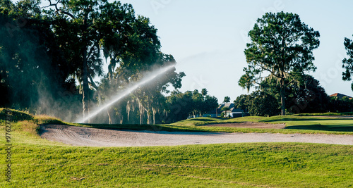 Beautiful golf course on Deer Island in Florida.