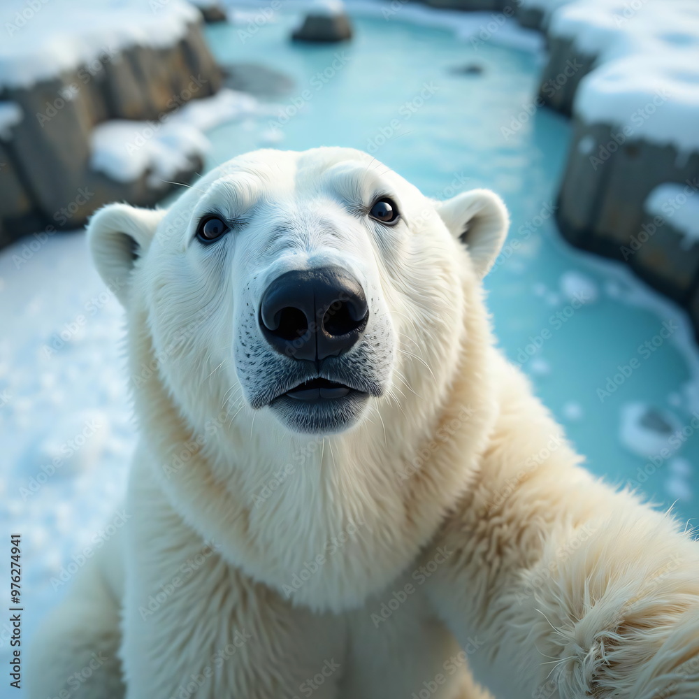 polar bear takes a selfie
polar bear takes a selfie