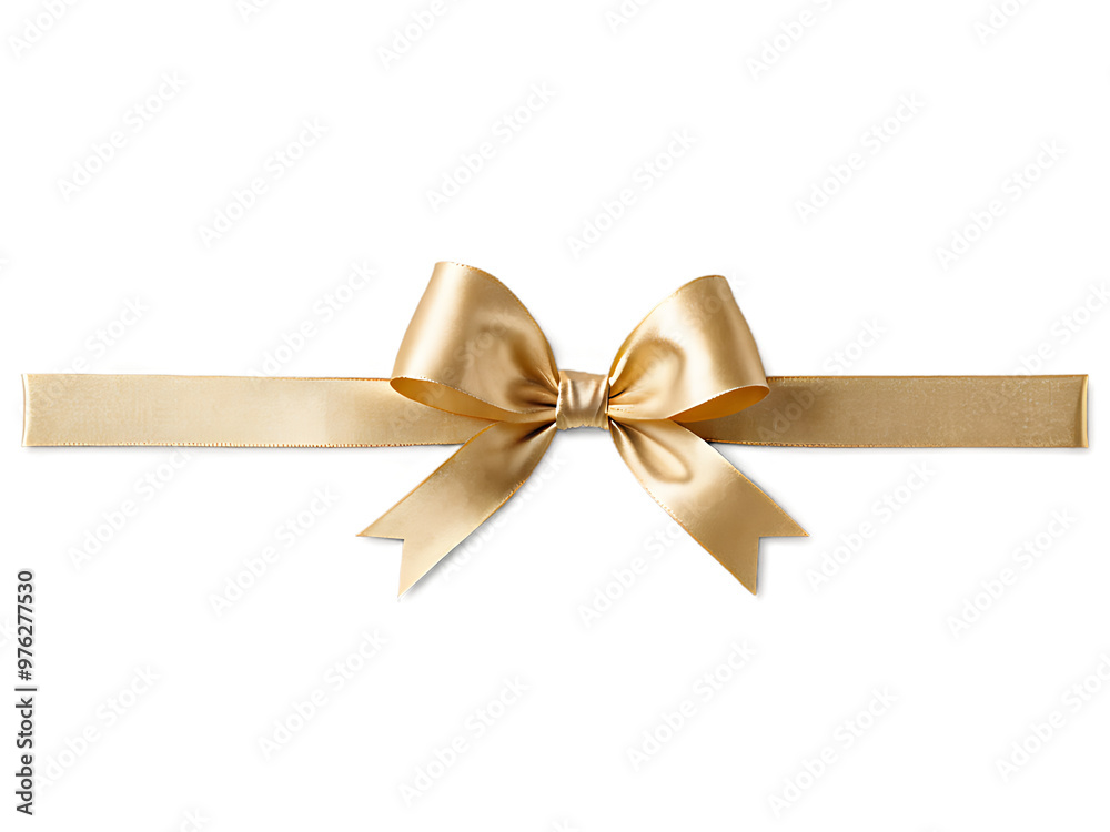 Top_view_of_a_golden_bow_and_ribbon,_isolated_on_a_white_background,_ready_for_gift_wrapping_or_decoration. Top_view_of_a_golden_bow_and_ribbon,_isolated_on_a_white_background,_ready_for_gift_wrapping_or_decoration.