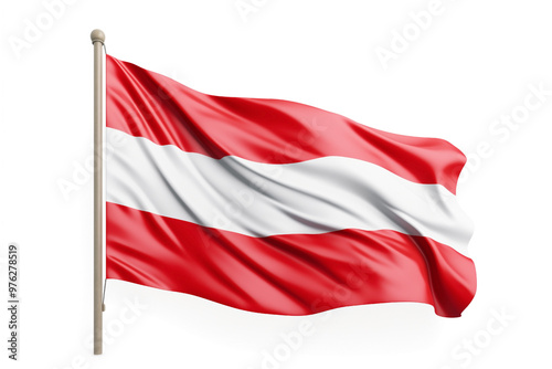  Austria flag isolated on white background