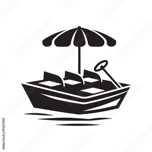 Pedal Boat Silhouette Vector Illustrations – Download High-Quality Graphics