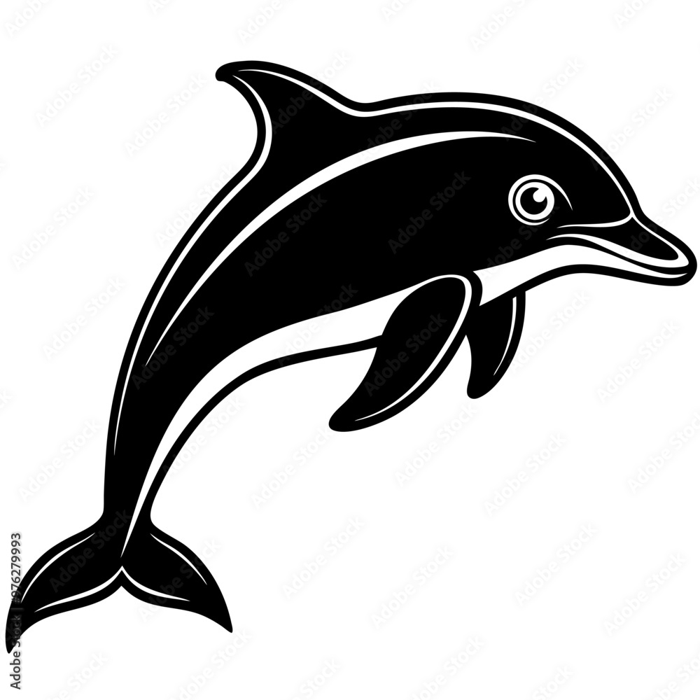 Obraz premium dolphin isolated on white