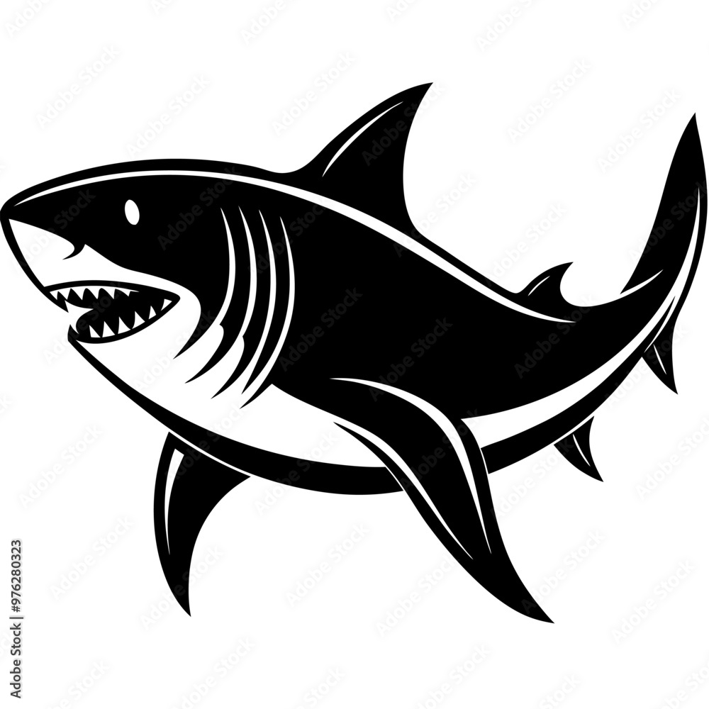 Fototapeta premium shark illustration