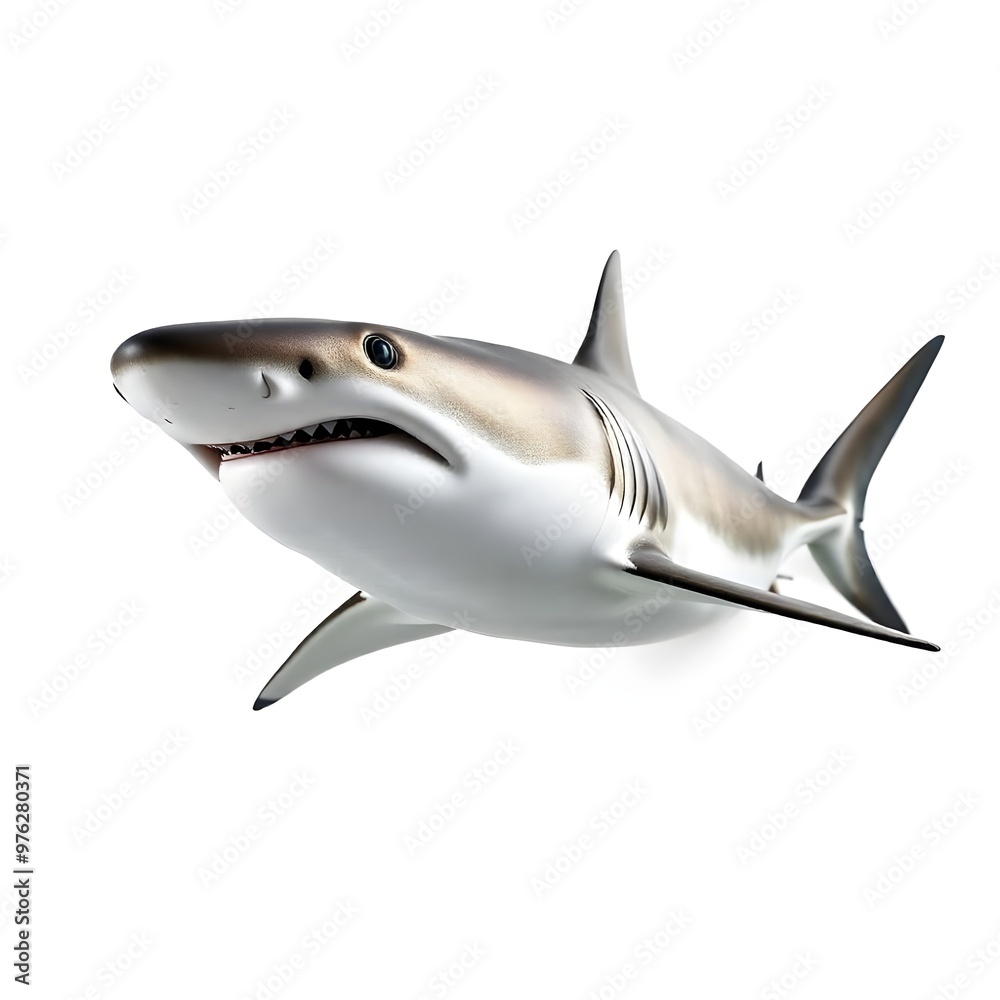 shark isolated on white shark isolated on white