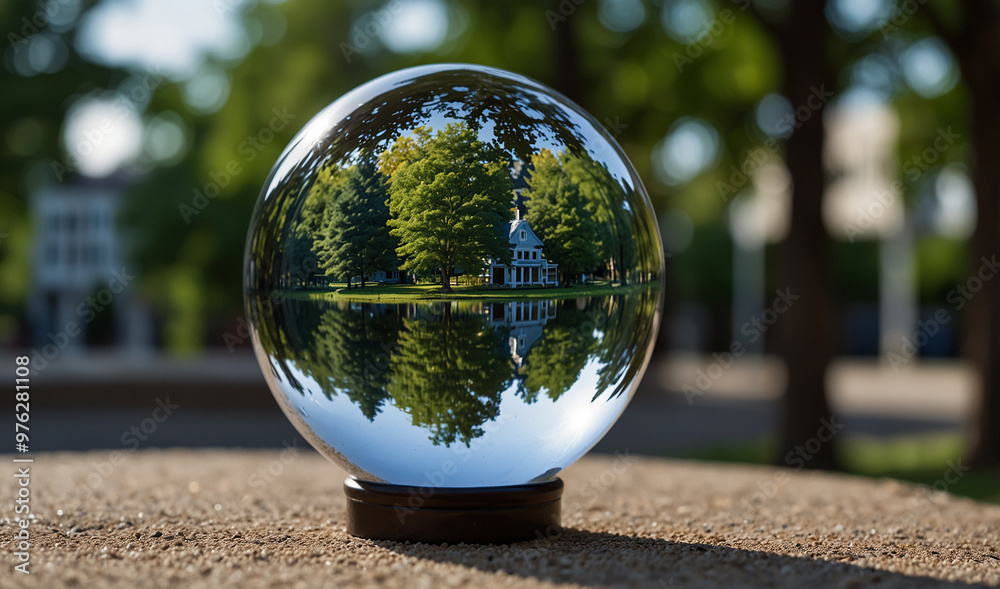 crystal ball with beautiful background crystal ball with beautiful background