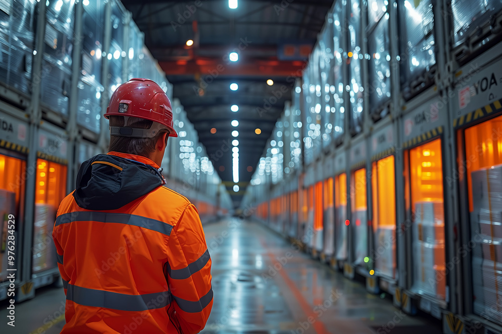 Warehouse Worker in Industrial Facility Warehouse Worker in Industrial Facility