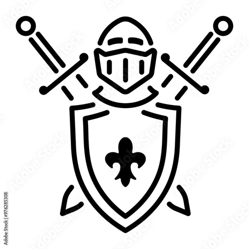 Movie props icon in line style 