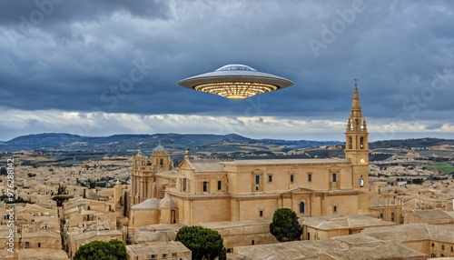 UFO Sightings in Malta and Gozo - A.I.-Generated Art