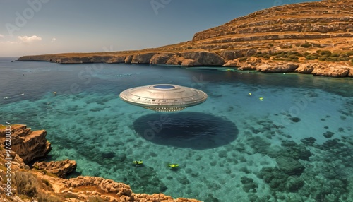 UFO Sightings in Malta and Gozo - A.I.-Generated Art