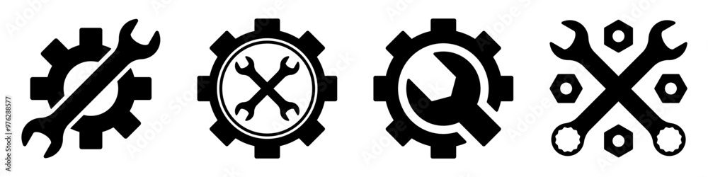 wrench vector. repair shop, mechanic, automotive, icon, symbol, logo wrench vector. repair shop, mechanic, automotive, icon, symbol, logo