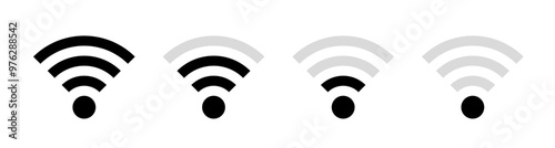 wifi signal vector. symbol, sign, icon