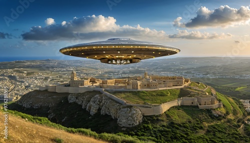 UFO Sightings in Malta and Gozo - A.I.-Generated Art