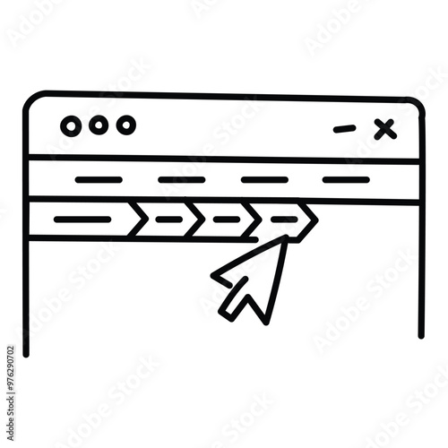 Breadcrumb Icon Design. Representing Navigation. Website Design. User Interface. Pathfinding. Vector icon.