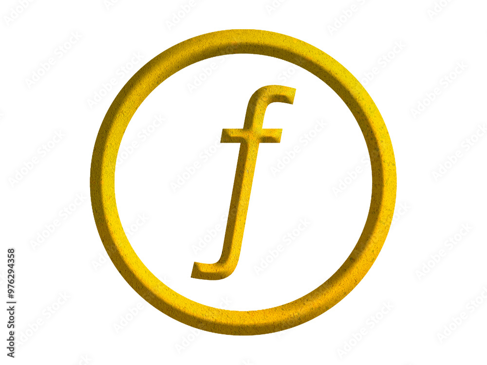 Aruban florin sign icon, Aruba currency symbol design with gold motive Aruban florin sign icon, Aruba currency symbol design with gold motive