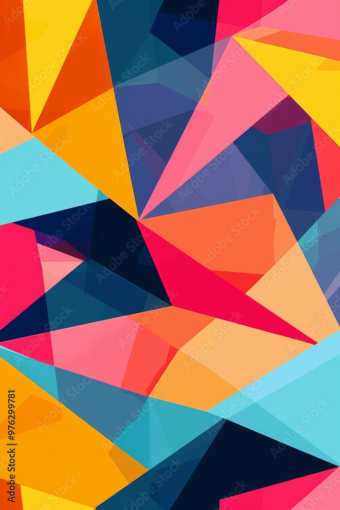 Bold geometric shapes and vibrant colors create a dynamic and modern abstract wallpaper, perfect Bold geometric shapes and vibrant colors create a dynamic and modern abstract wallpaper, perfect