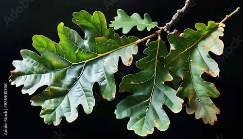 Natural beauty and scientific wonders of oak leaves