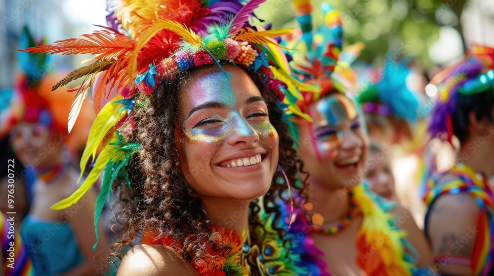 Create a scene of a pride-themed costume party, with attendees dressed in colorful outfits and celebrating LGBTQ+ culture. Create a scene of a pride-themed costume party, with attendees dressed in colorful outfits and celebrating LGBTQ+ culture.