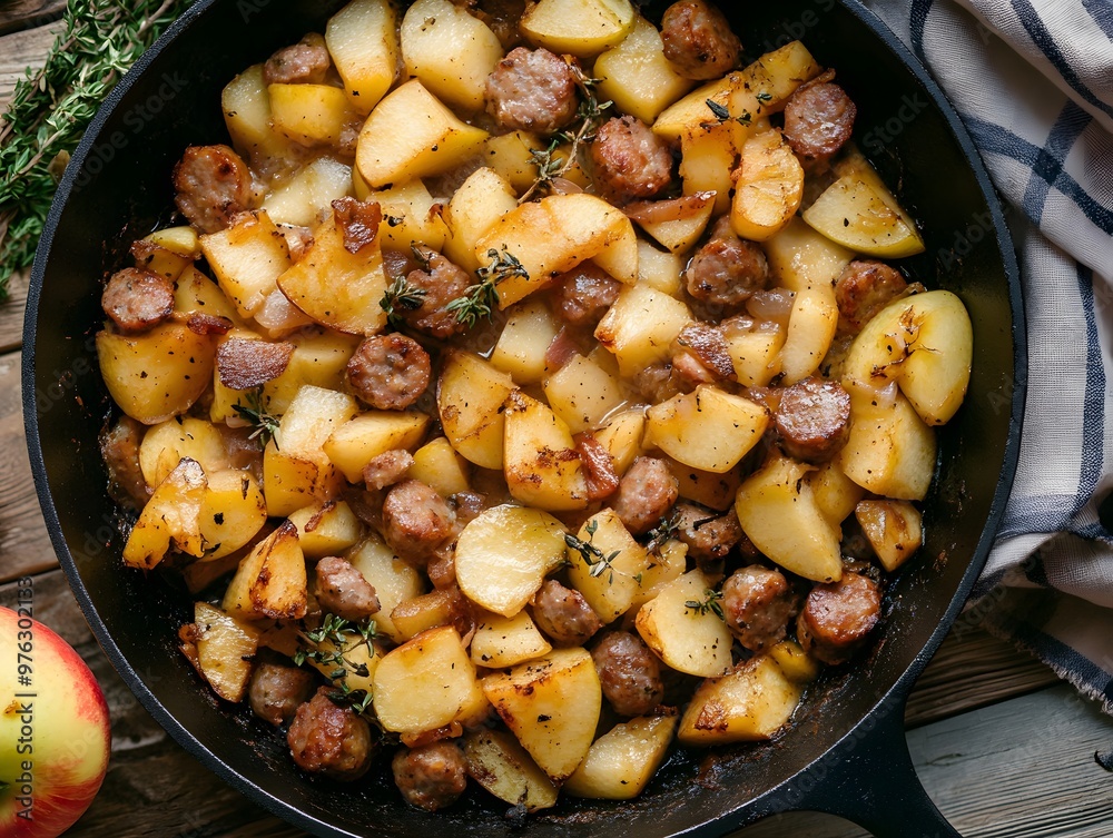Apple and sausage skillet Apple and sausage skillet