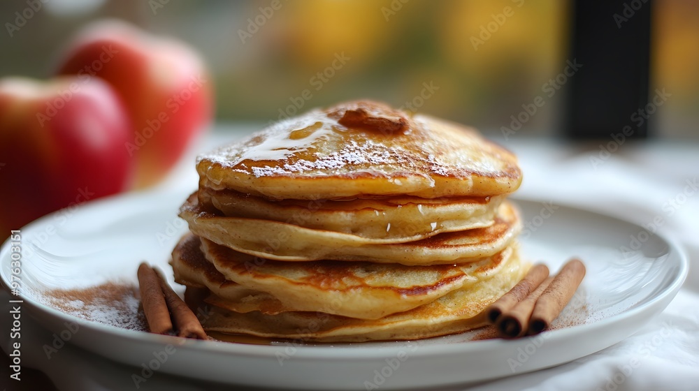 Apple pancakes with cinnamon Apple pancakes with cinnamon