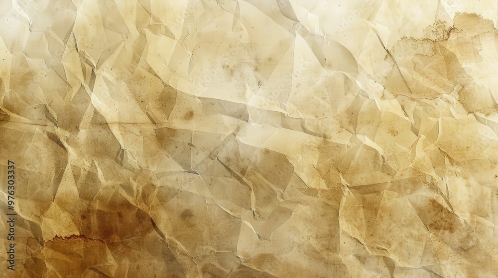 Old Paper Texture with Faded Parchment and Soft Brown Stains Old Paper Texture with Faded Parchment and Soft Brown Stains