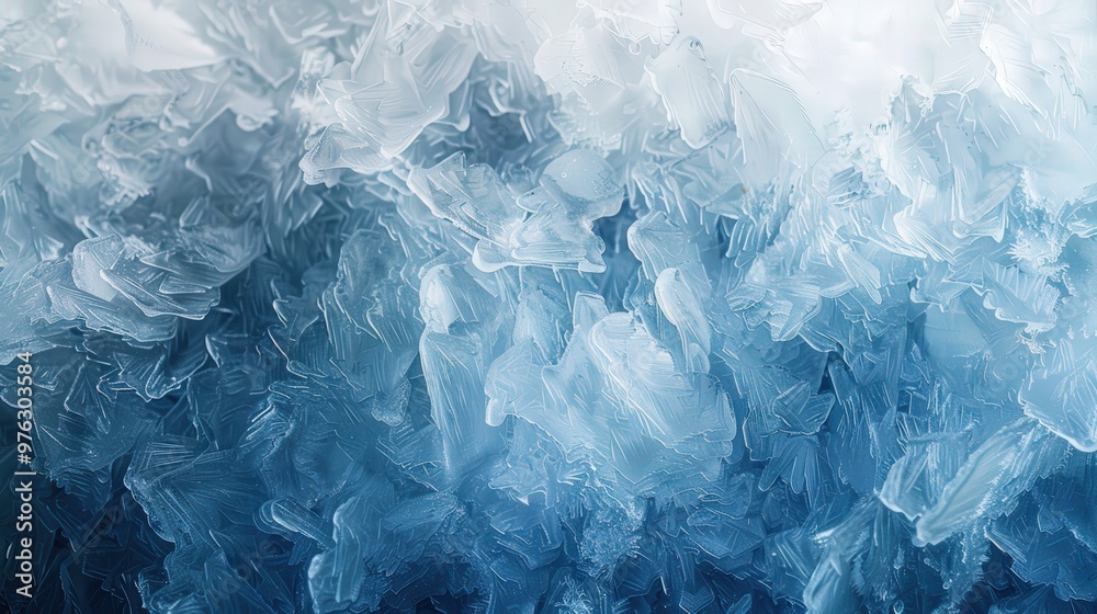 Translucent Ice Texture with Cool Blues and Frosty Whites Translucent Ice Texture with Cool Blues and Frosty Whites