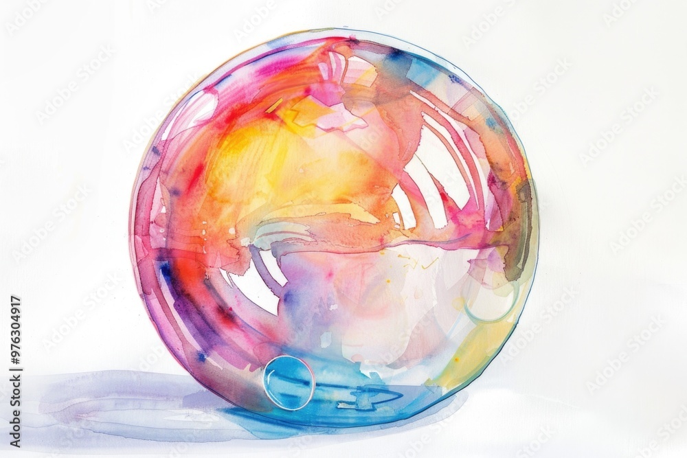 A vibrant colored item on a clean white background, great for representing creativity and positivity A vibrant colored item on a clean white background, great for representing creativity and positivity