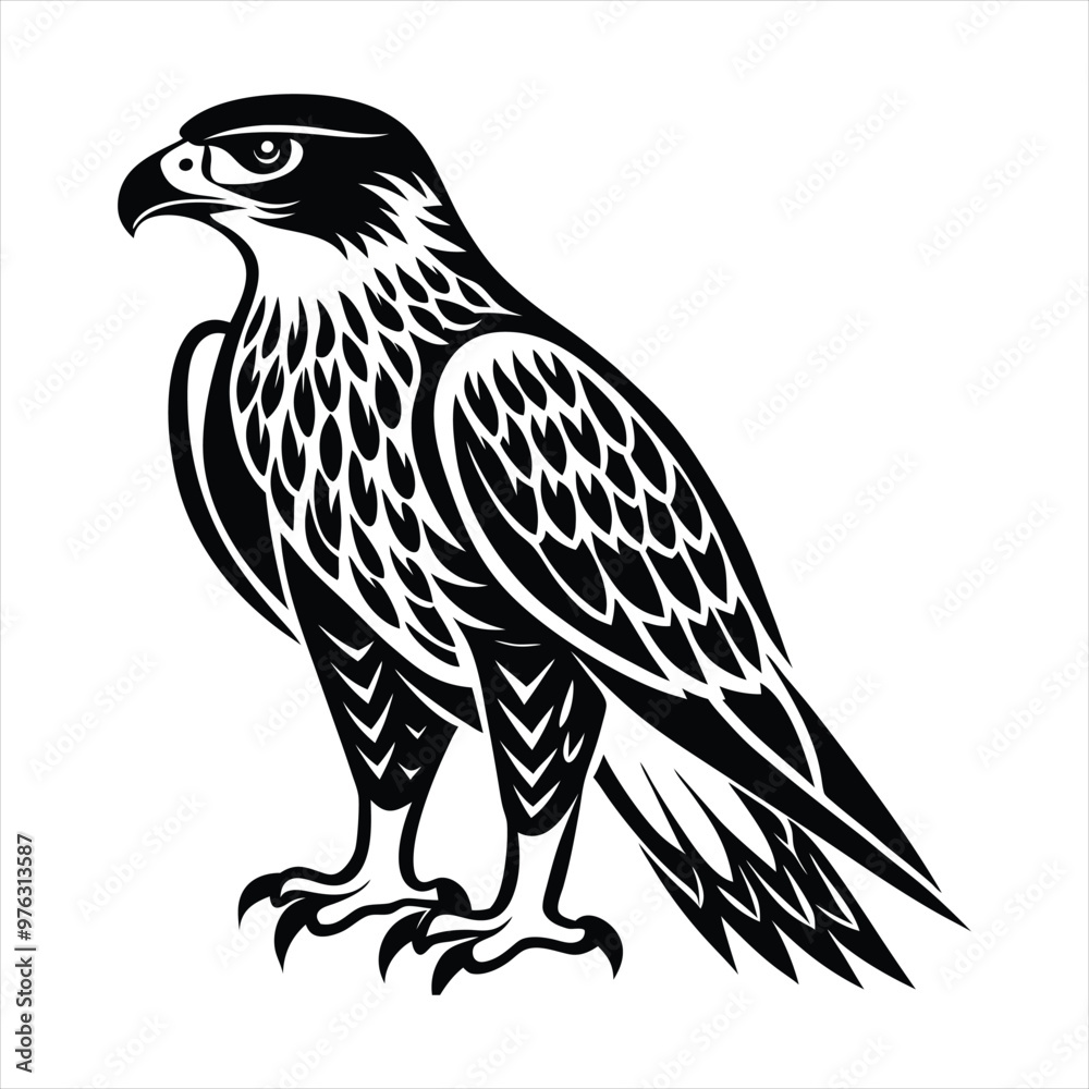 Hawk silhouette vector Hawk silhouette vector