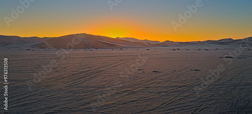 Sunset in the Desert.