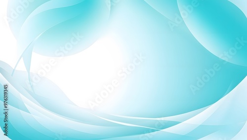 Abstract blue wave design with flowing lines and a textured background. photo