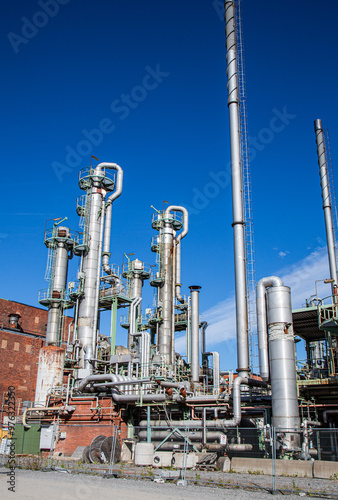 Gas industry. Industrial production and transportation of gas. Pipeline. Pipes. Technology. Energy