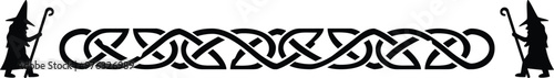 Seamless Celtic Knot Border - Walking Wizard