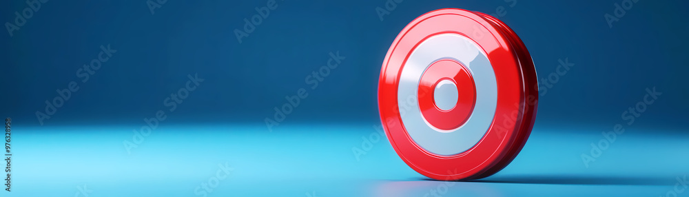 A reflective bullseye with warning signs, symbolic of alertness, A reflective bullseye with warning signs, symbolic of alertness,