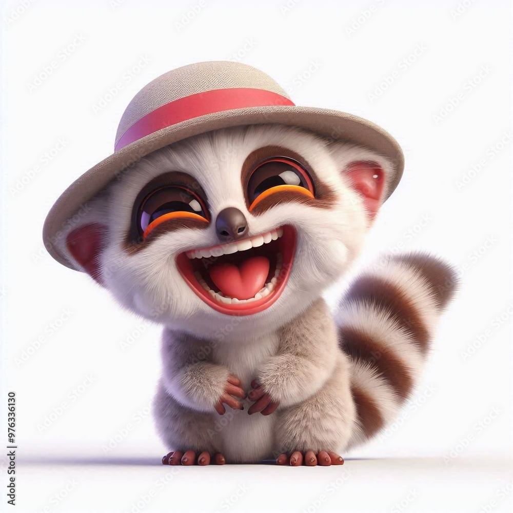 3D lachender Loris 3D lachender Loris
