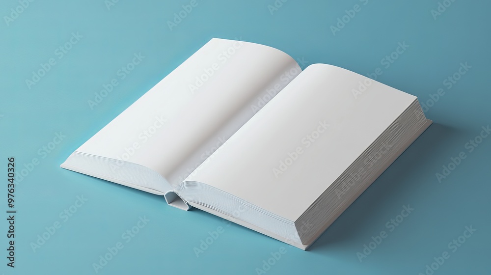 Vector illustration of a blank cover magazine template in 3D depicting a book with a blank cover Vector illustration of a blank cover magazine template in 3D depicting a book with a blank cover