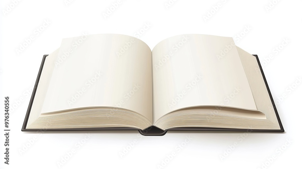 Vector mockup of a blank hardcover book shown in a flat lay view Isolated on a white background suitable for promotions catalogs brochures or magazines Vector mockup of a blank hardcover book shown in a flat lay view Isolated on a white background suitable for promotions catalogs brochures or magazines