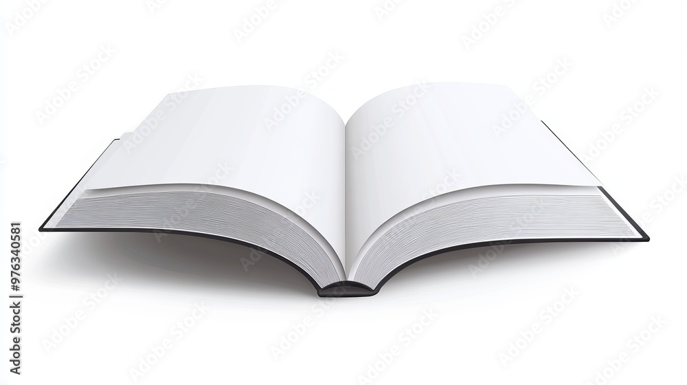 Vector mockup of a blank soft book isolated on a white background Can be used for promotions catalogs brochures or magazines Vector mockup of a blank soft book isolated on a white background Can be used for promotions catalogs brochures or magazines