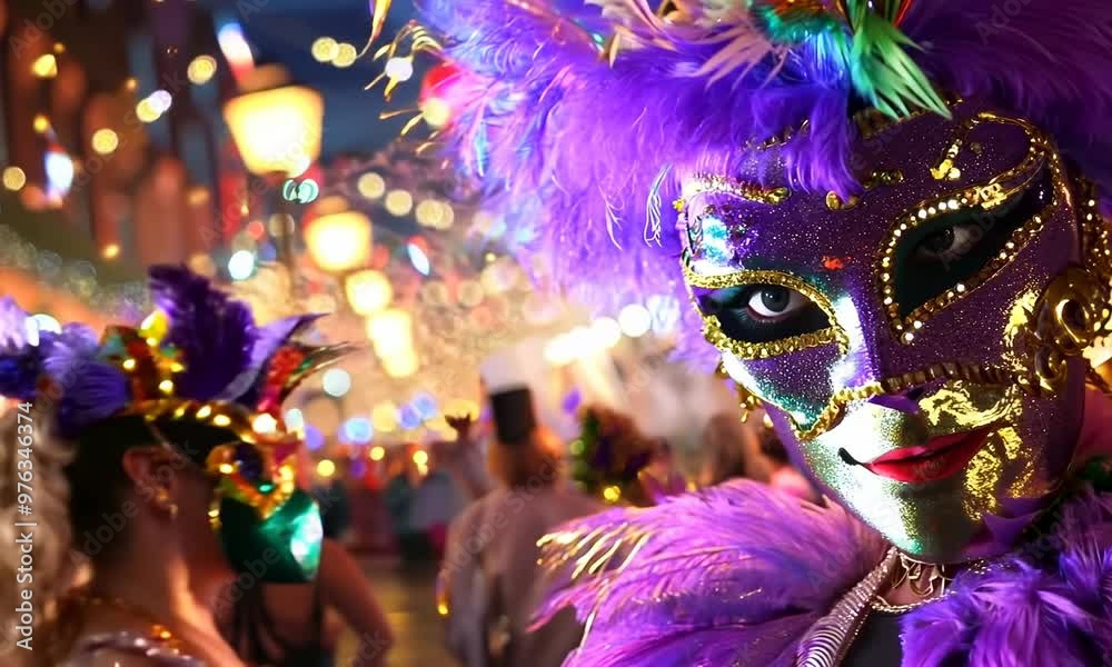 Mardi Gras masquerade ball, Video