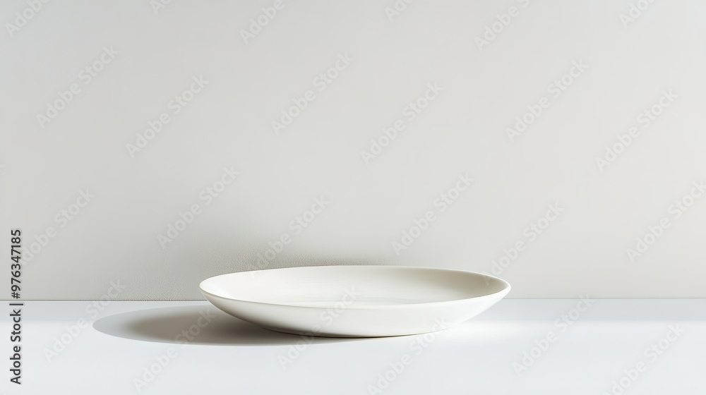 A minimalist approach to food art, focusing on simplicity and white space A minimalist approach to food art, focusing on simplicity and white space