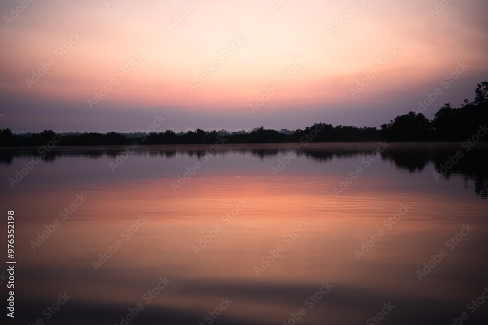 Sunrise in Manaus area of Amazon rainforest Sunrise in Manaus area of Amazon rainforest