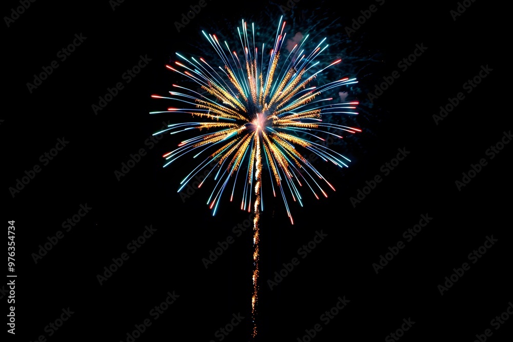 Spectacular Firework Display Illuminating the Night Sky Spectacular Firework Display Illuminating the Night Sky