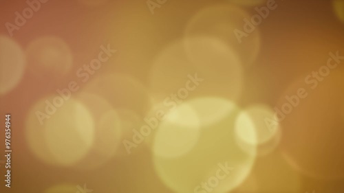 Abstract orbs Yellow Orange Background 4k 60fps