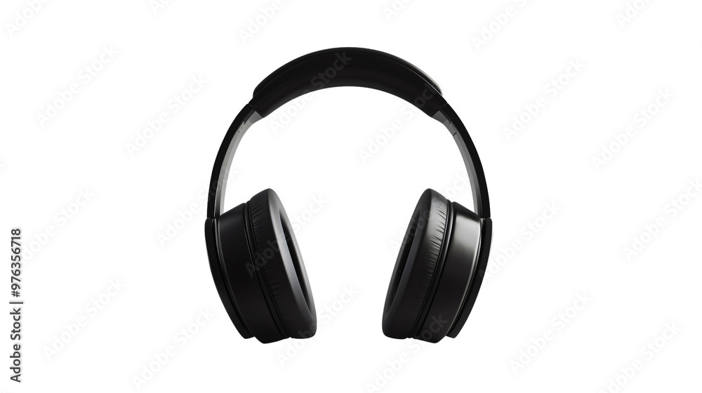 Black wireless headphones in a relaxed style for music. Black wireless headphones in a relaxed style for music.