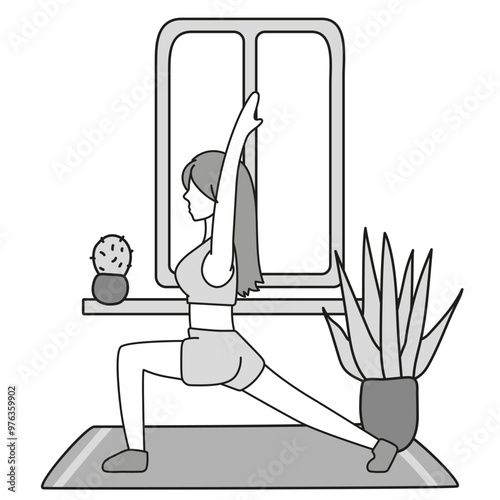 Bodyweight Workout Routine high-Intensity interval training. Infographics showing sports exercises. People doing core strength, balance, endurance. Vector illustration