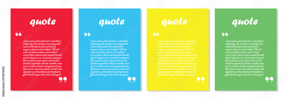 Quote frames templates set.