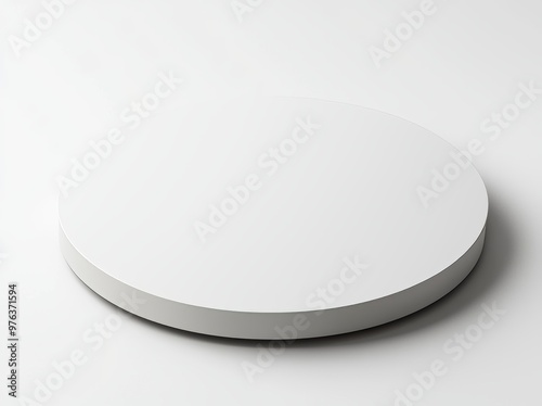 Flyer Disc Blank With Case for Branding. Illustration rendered in 3D.