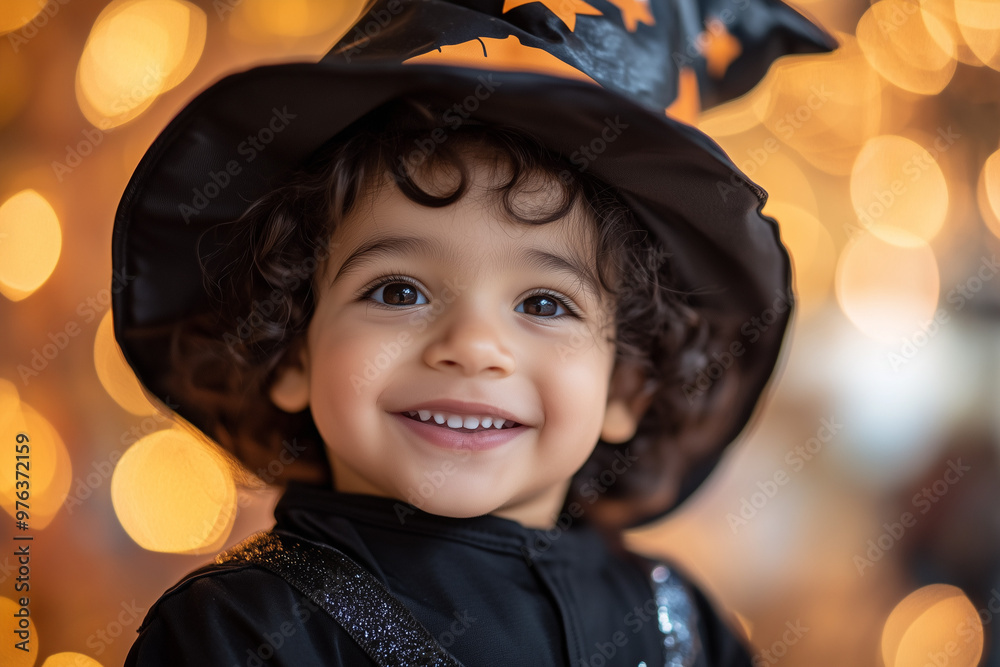 Little Latino Boy Wearing Halloween Costume Ready to Trick-or-Treat Little Latino Boy Wearing Halloween Costume Ready to Trick-or-Treat